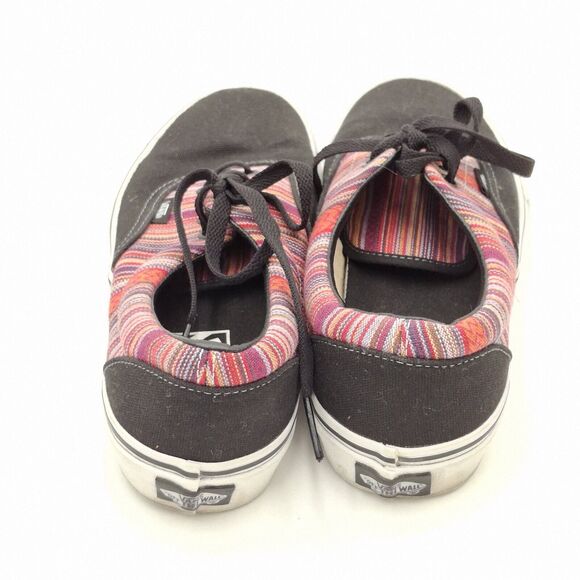 VANS  Women Size 7.5   Men Size 6 Skateboard Sneakers Pink Canvas TB9C Striped - Picture 4 of 12